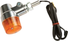 K & S 25-8607 Style #3 - Chrome Amber Aluminum Marker Lights