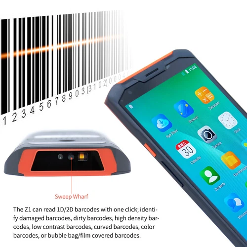 Z1 Android PDA Barcode Scanner with NFC Reader Support Fingerprint Unlocking New - Picture 6 of 9