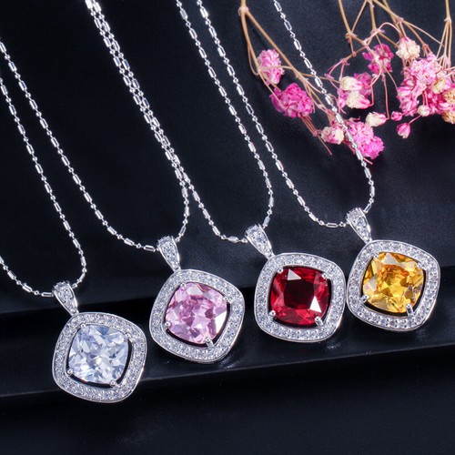 Set orecchini collana cristallo austriaco zirconi gialli anello placcato argento - Foto 5 di 19