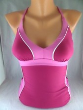 Modcloth High Dive Sporty and Splashy Classic 1pc Swimsuit Size Small Canberry