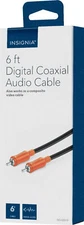 NEW Insignia NS-HZ519 6-foot Digital Audio Cable Coaxial Black composite video