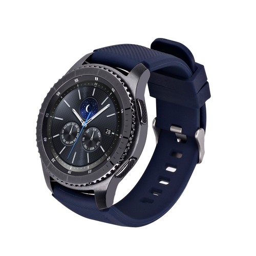 Bracelet Flexible Silicone 20mm for Huawei Watch 2 Smart Watch Dark Blue - Zdjęcie 3 z 4