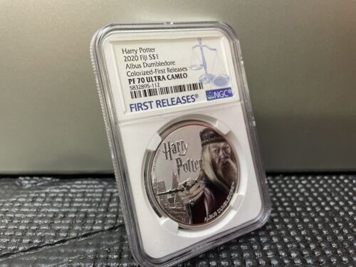 2020 Fidschi Silber Harry Potter ALBUS DUMBLEDORE NGC PF 70 Erstveröffentlichungen mit GOP - Bild 3 von 6