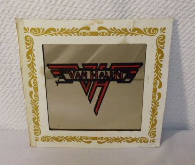 80's ヴィンテージ Van Halen カーニバル・グラス・ミラー Vintage 1980's Van Halen Logo Carnival Fair Prize Medium Glass