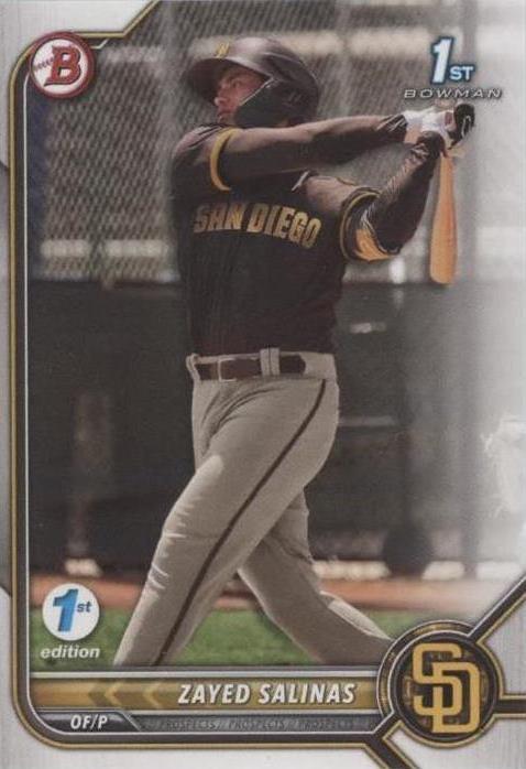 2022 Bowman 1st Edition - Zayed Salinas #BPPF-122 - 1 of 1