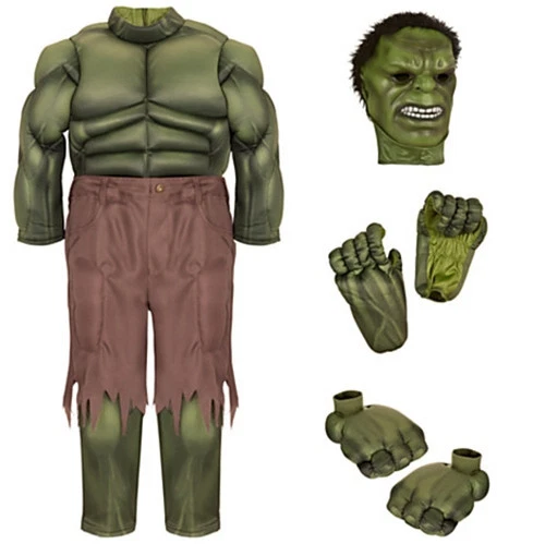 Deluxe Incredible Hulk 3-8 Garçons Déguisement Enfants Marvel Avengers  Costume