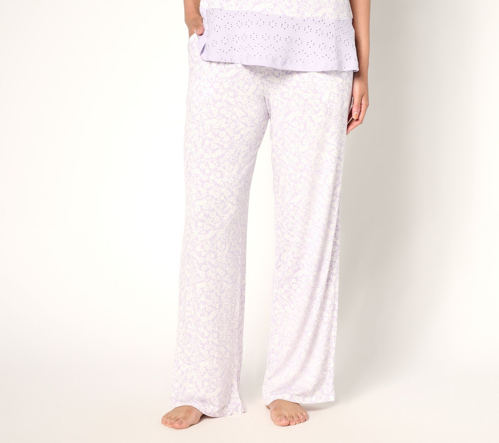 Cuddl Duds Women's Pants Sz S Soft Stretch Relaxed Lounge Pant Purple A676564