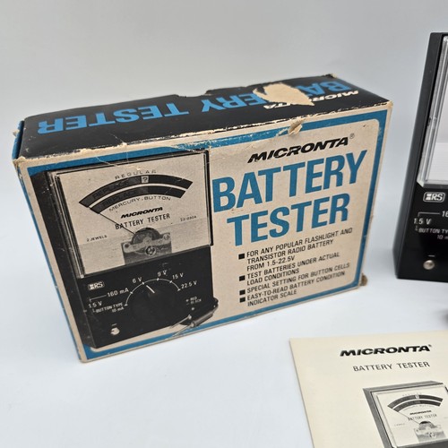 Vintage Micronta Battery Tester 22-030A  Original Box & Manual SUPER CLEAN Unit - Picture 6 of 9