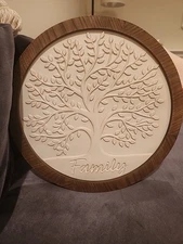 New Unused Harbortown Industries 16in Walmart Family Tree Wall Art Plaque 