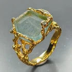 Gemstone Natural Aquamarine Ring 925 Sterling Silver Size 8 /R482615