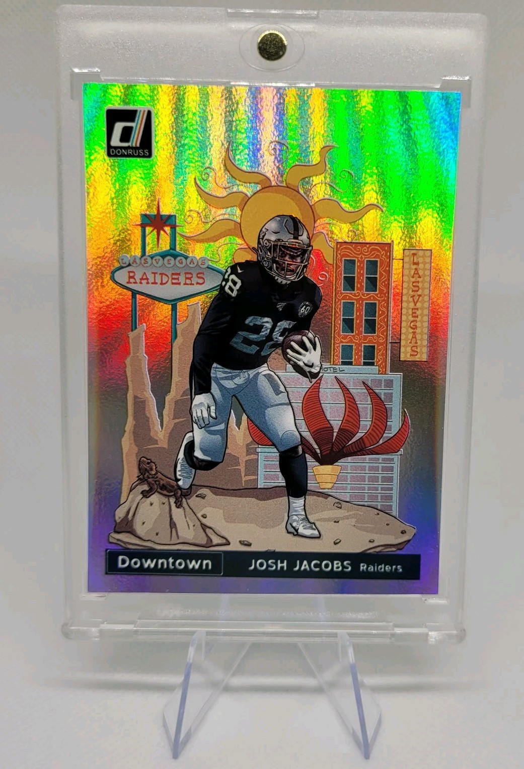 2020 Panini Donruss Optic - Downtown #DT-20 Josh Jacobs SSP Case Hit