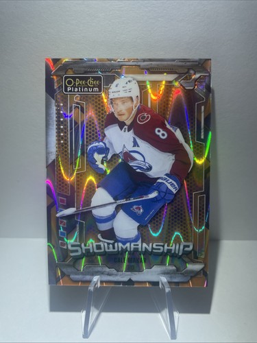 Cale Makar [Orange Ray] #S-14 2024 O-Pee-Chee Platinum Showmanship card