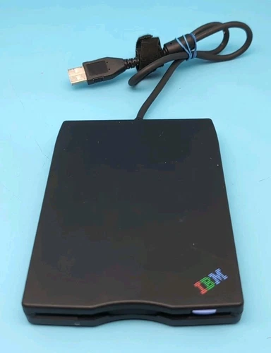 Vintage IBM FD-05PUB USB External Floppy Disk Drive Nice Shape Works