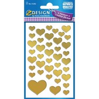 "Avery Zweckform Zdesign Creative Sticker \"Herzen\", Gold 3 Bis 60X Spare Bis 65%"