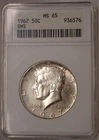 1967 Kennedy Half ANACS SMS Gen 4 Soapbox Old Holder