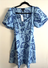 NEW LOOK - SHELL DRESS - SIZE 6 - BLUE