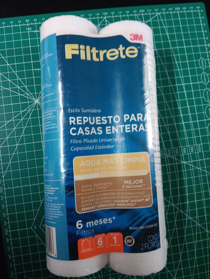 3 M Filtrate water filters 2 pack sump style 4WH-STDGR-F02 new 5 microns - Image 3 of 4