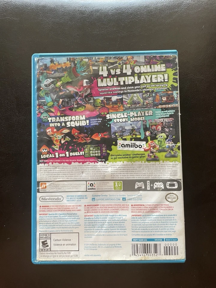 Nintendo Wii U Paquete Mario Party 10, Splatoon, Super Smash Bros, Yoshi’s World Foto 3 de 4