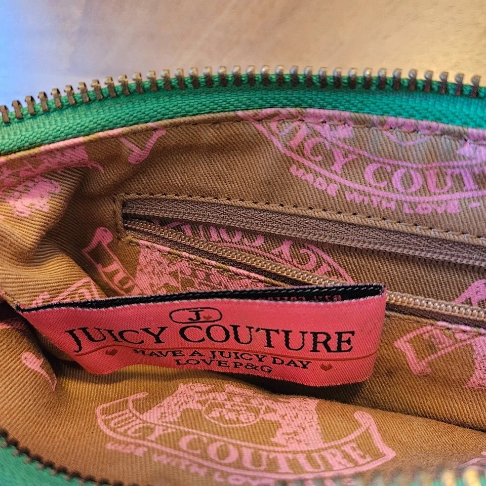 Vintage Rare Green Beige Juicy Couture Purse Handbag Mini Bag Y2k - Image 3 of 4