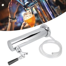 Stainless Steel Beer Draft Tower with Single Faucet Dispenser Home Brewing Equip