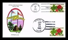 DR JIM STAMPS US COVER INTERNATIONAL PEACE GARDEN FDC COLLINS HAND PAINTED