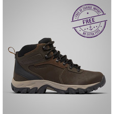 Columbia Men  s Newton Ridge  Plus II Waterproof Hiking Boot Cordovan Squash Wide