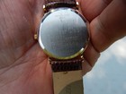 LONGINES VINTAGE 150 7229 GOLD DIAL QUARTS WATCH W/ ORIGINAL LIZARD SKIN BAND — photo 8