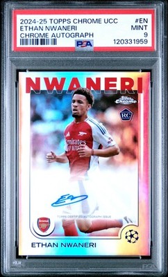 2024-25 TOPPS CHROME UEFA CLUB COMPETITIONS CHROME AUTOS #EN ETHAN 