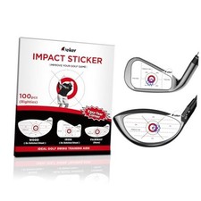 Golf Impact Tape - High-Resolution Strike Righties- 100pcs Wood 6x6 Iron 8x8 