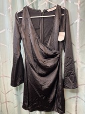 ASTR The Label Long Sleeve Black Short Dress Size M, NEW