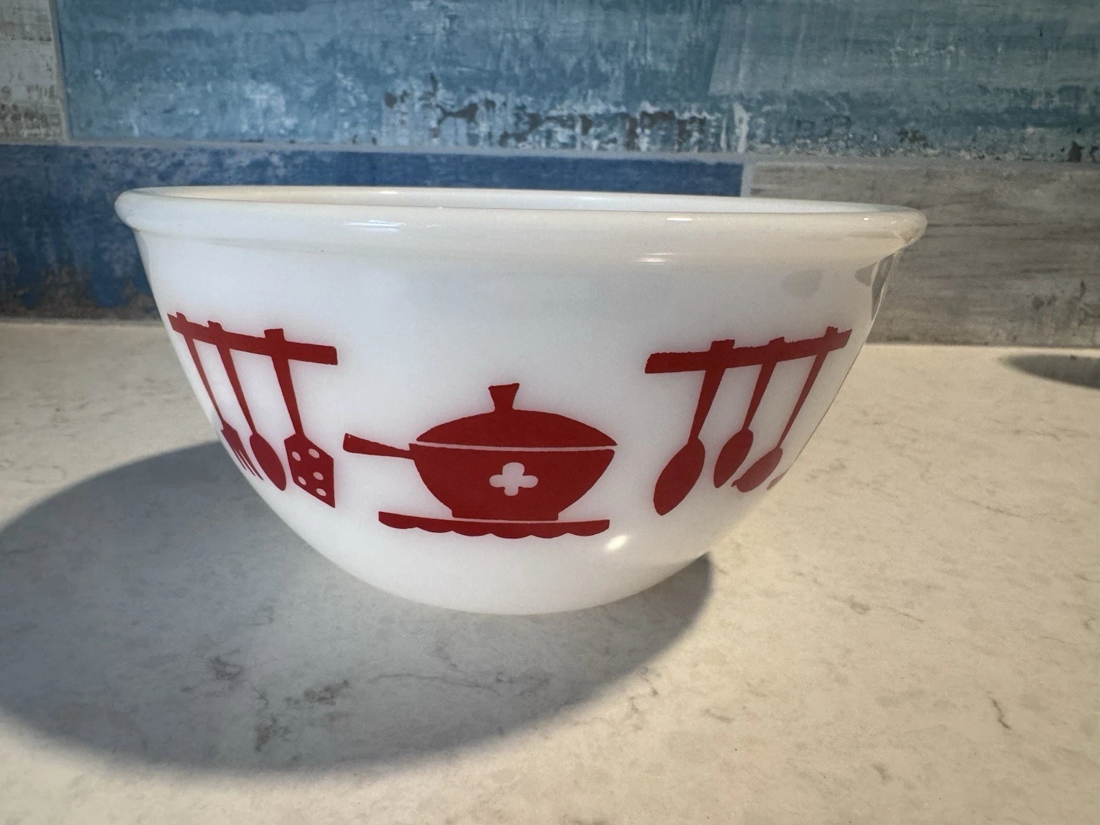 Hazel Atlas Kitchenaid Utensils Mixing Bowl
Opens in a new window or tab