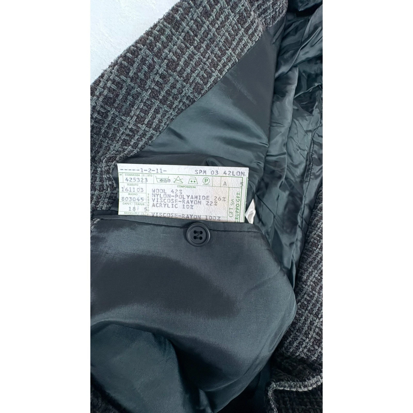 Vintage Giorgio Armani Le Collezioni Wool Tweed Sport Coat, Men's Size 42L image 4