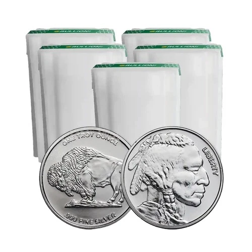1 oz Silver Buffalo Round .999 Fine Silver - Lot of 100 Rounds