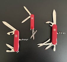 Victorinox And Wenger Swiss Army Knife Lot Of 3 Pocket Knives