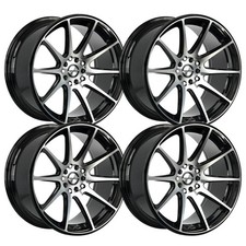Set-4 Shift Gear 18x9 4x1004x114.3 30mm Black Machined Wheels Rims 18 Inch Set-4 Shift Gear 18x9 4x1004x114.3 30mm Black Machined Wheels Rims 18 Inch