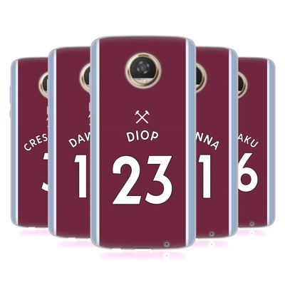 WEST HAM UNITED FC 2021/22 PLAYERS HOME KIT SOFT GEL CASE FOR MOTOROLA PHONES