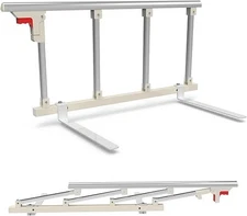 37"  Bed Rails for Elderly Adults Safety, Folding Bedside Assist Rail Handle