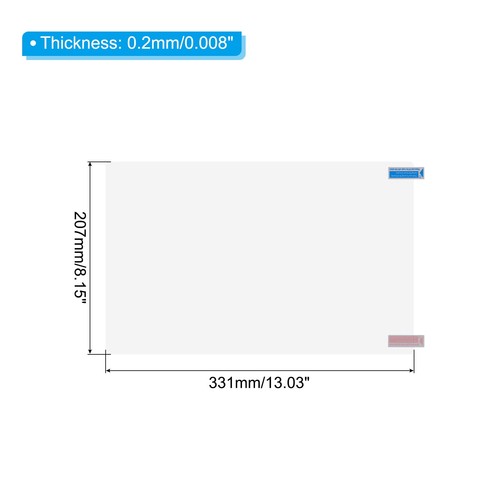Clear Laptop Screen Protector Film 331mmx207mm for Laptop 15.4 Inch 16:10 3Pcs - Picture 2 of 6