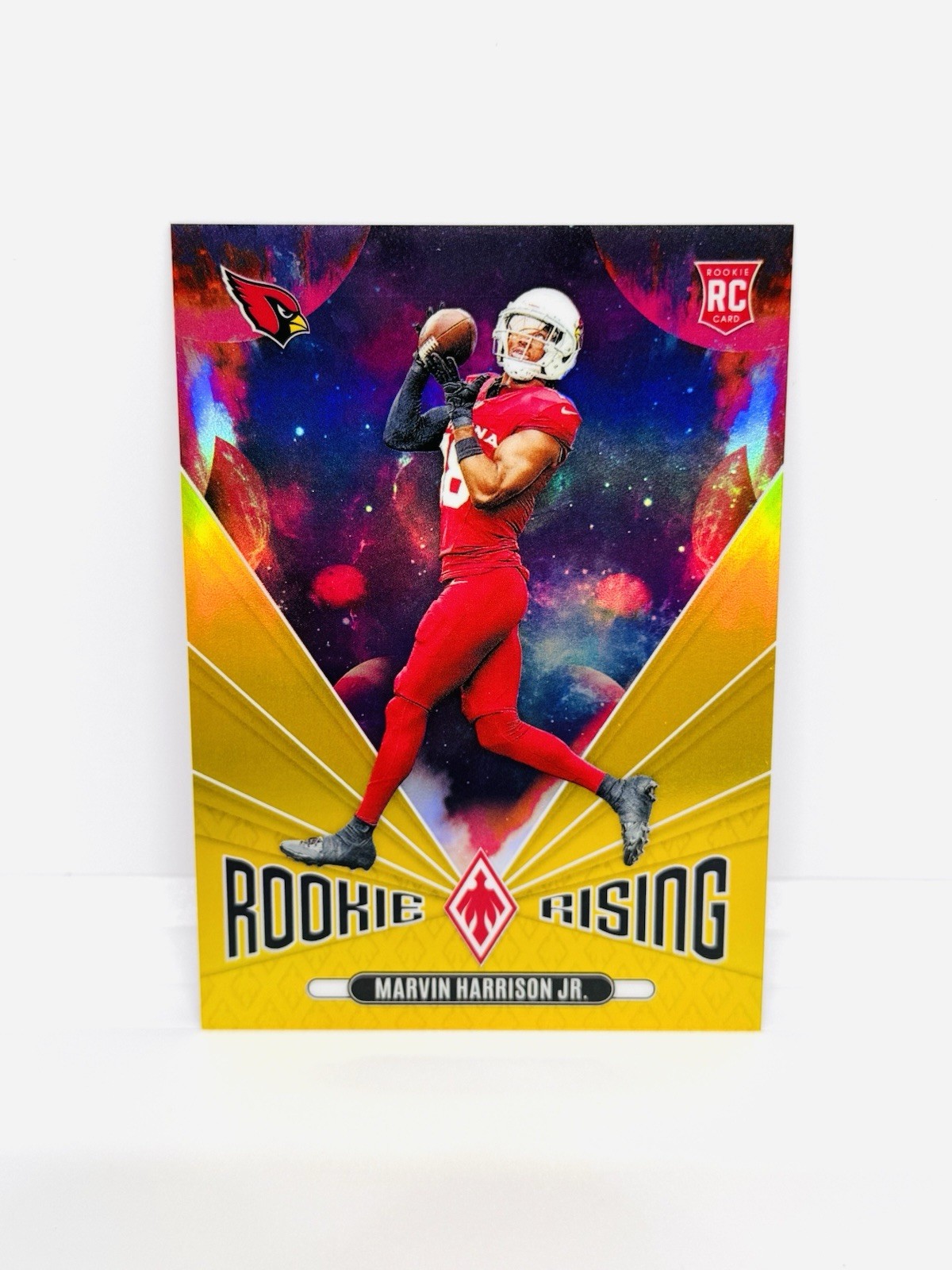 2024 Phoenix MARVIN HARRISON JR Rookie Rising Gold Prizm /10 Cardinals RC