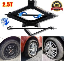 2.5 Ton Heavy Duty Scissor Jack Wind Up Lift With Crank Handle For Car Van | UK