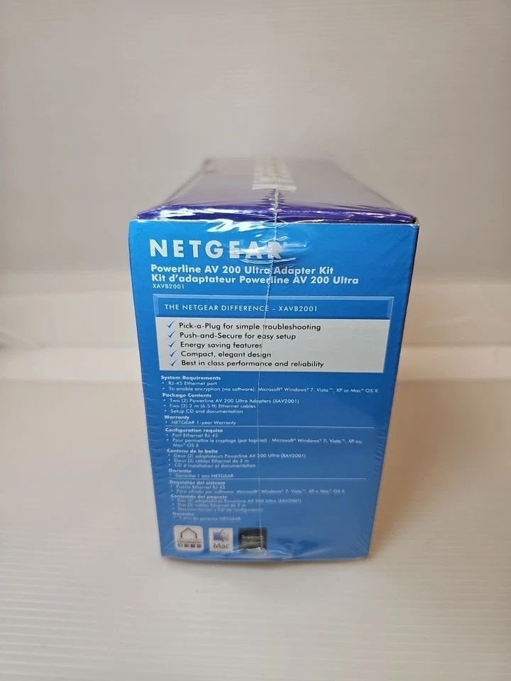 Netgear Powerline AV200 Wireless-N Extender Kit XAVNB2001 - Image 2 of 4