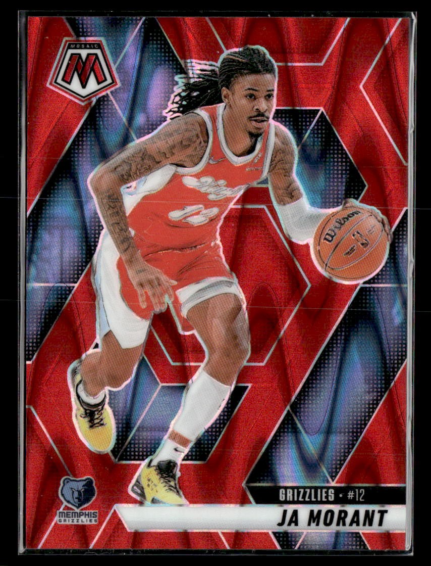 2024-25 Panini Mosaic #195 Ja Morant Red Seismic Mosaic #/299 | eBay