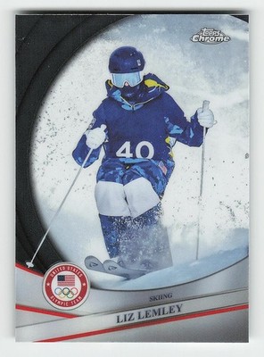 2026 Topps Chrome U.S. Winter Olympics #65 Elizabeth Lemley