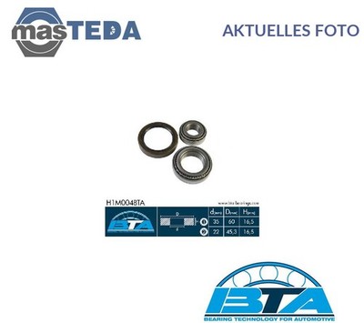 H1M004BTA RADLAGERSATZ RADLAGER SATZ VORNE BTA FÜR CHRYSLER CROSSFIRE 3.2,SRT-6
