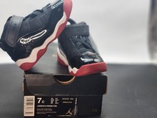 Nike Air Jordan 6 Rings Td Black-University Red-White Sz 6c 323420-063