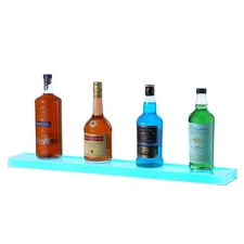 30in LED Illuminated Wall Mounted Liquor Bottle Display Shelf & Holder