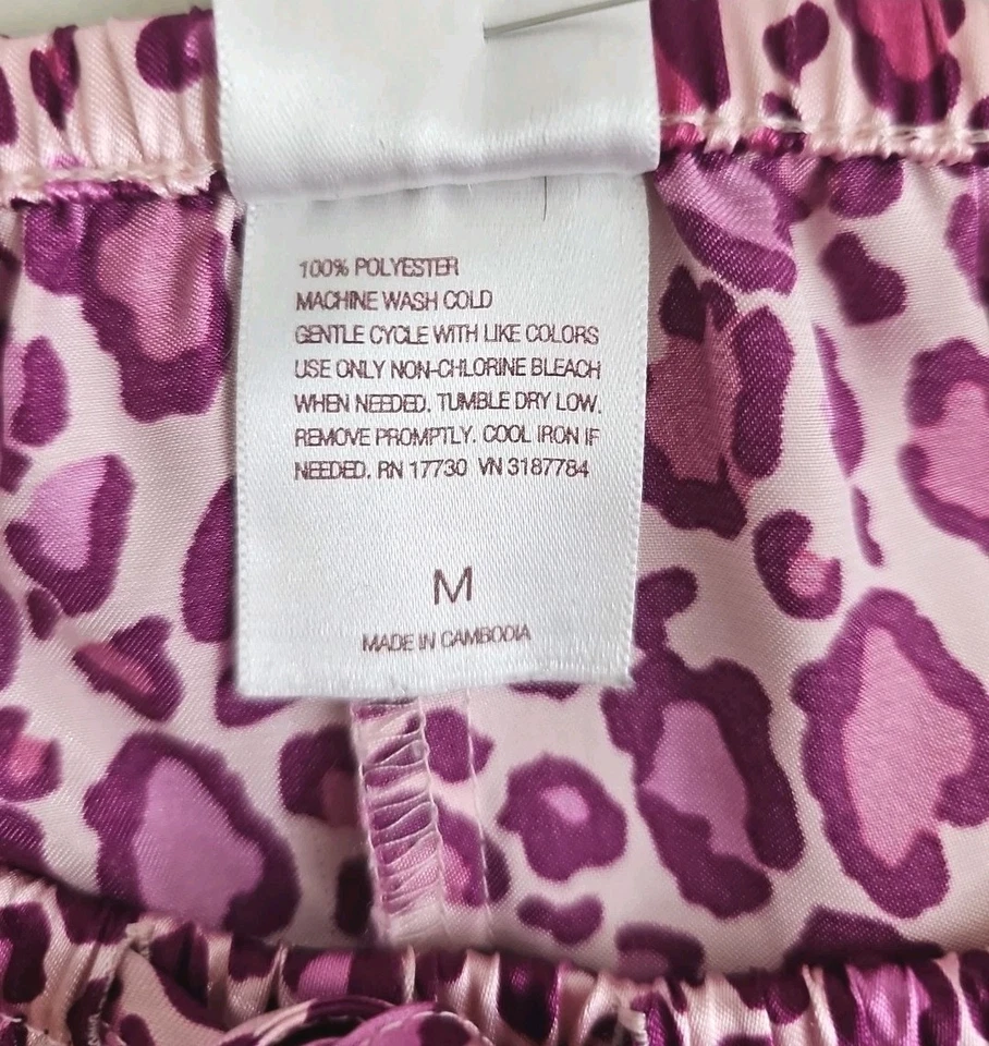 Pantalones de pijama Gilligan O’Malley ~Mujer Talla M~ Rosa Estampado Animal. Foto 4 de 4