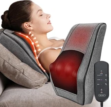 Boriwat Back Massager with Heat, Neck Massager for Pain Relief Deep Tissue, 3D K