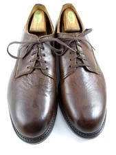 Allen Edmonds "TREVOR" Derby Plain-Toe 10.5 EEE BROWN Worn ONCE (686N)