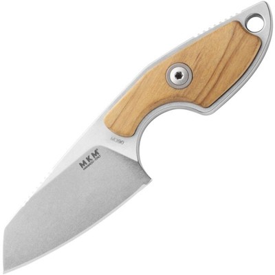 MKM Mikro 2 Fixed Knife 1.97'' Bohler M390 Steel Blade Wood Handle - MK MR02-O